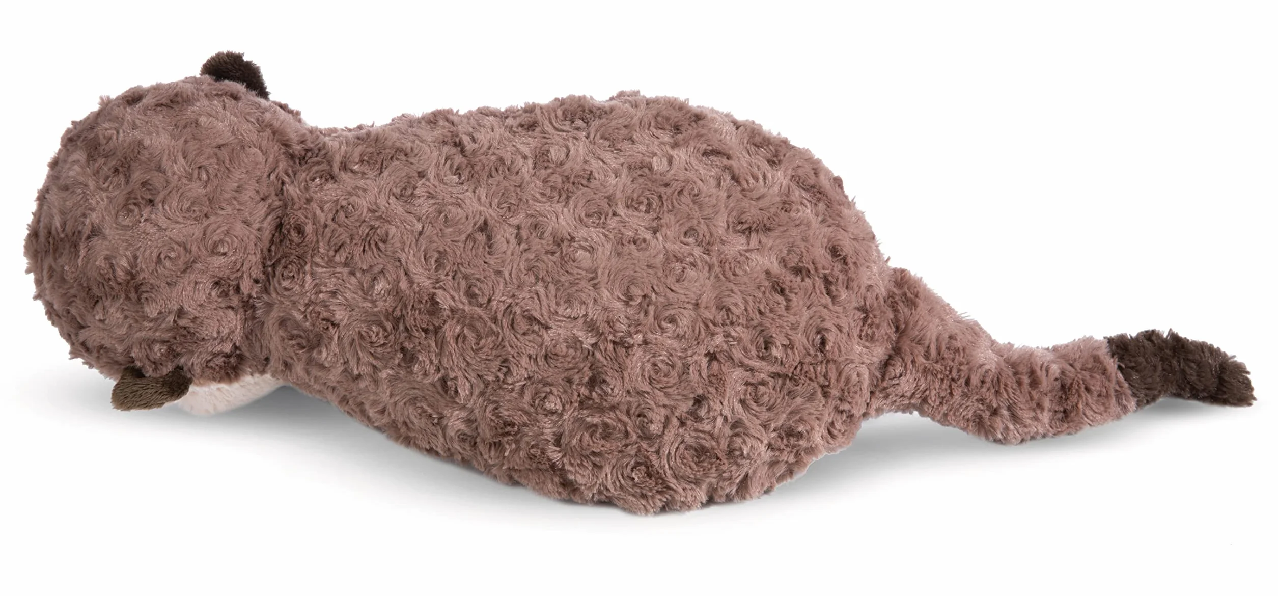 Cuscino lontra Oda & Odalina 40x20cm Grigia - Soffice Cuscino in Materiale sostenibile per Bambini, Bambine, Neonati e Amanti dei Peluche - Ideale a casa, all'asilo o in Viaggio