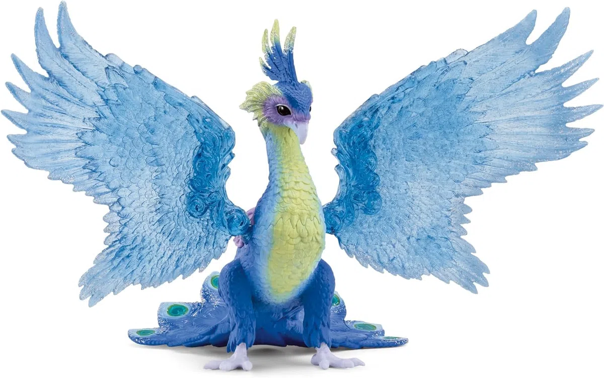 SCHLEICH BAYALA | Pavone Magico 70794 | figura dettagliata con ali trasparenti mobili e magnete | regalo per bambine e bambini | personaggio da gioco dai 5 anni | 18 x 30 x 17 cm