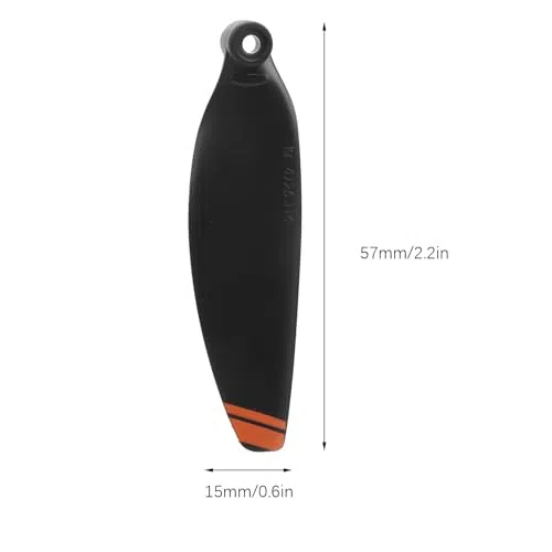 Oumefar Propeller für DJI Mini 2, Ersatzpropeller Set mit 4 Propellern und Schrauben, Leise Flug Performance, Robuste PC Konstruktion, Orange Bord, Zubehör für Drohnen
