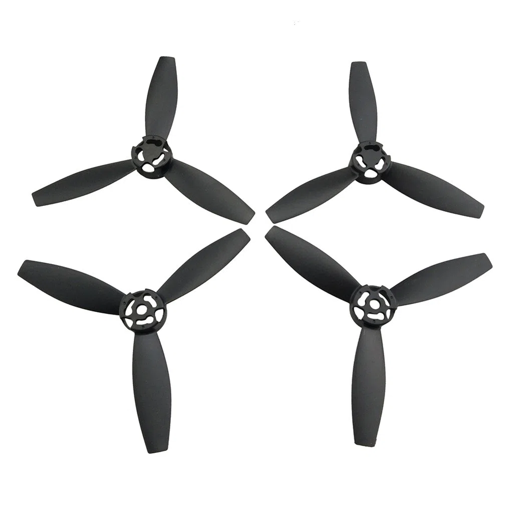 Eliche Potenziate Resistenti Al Vento 4Pieces Per Parrot Bebop 2 Drone - Nero