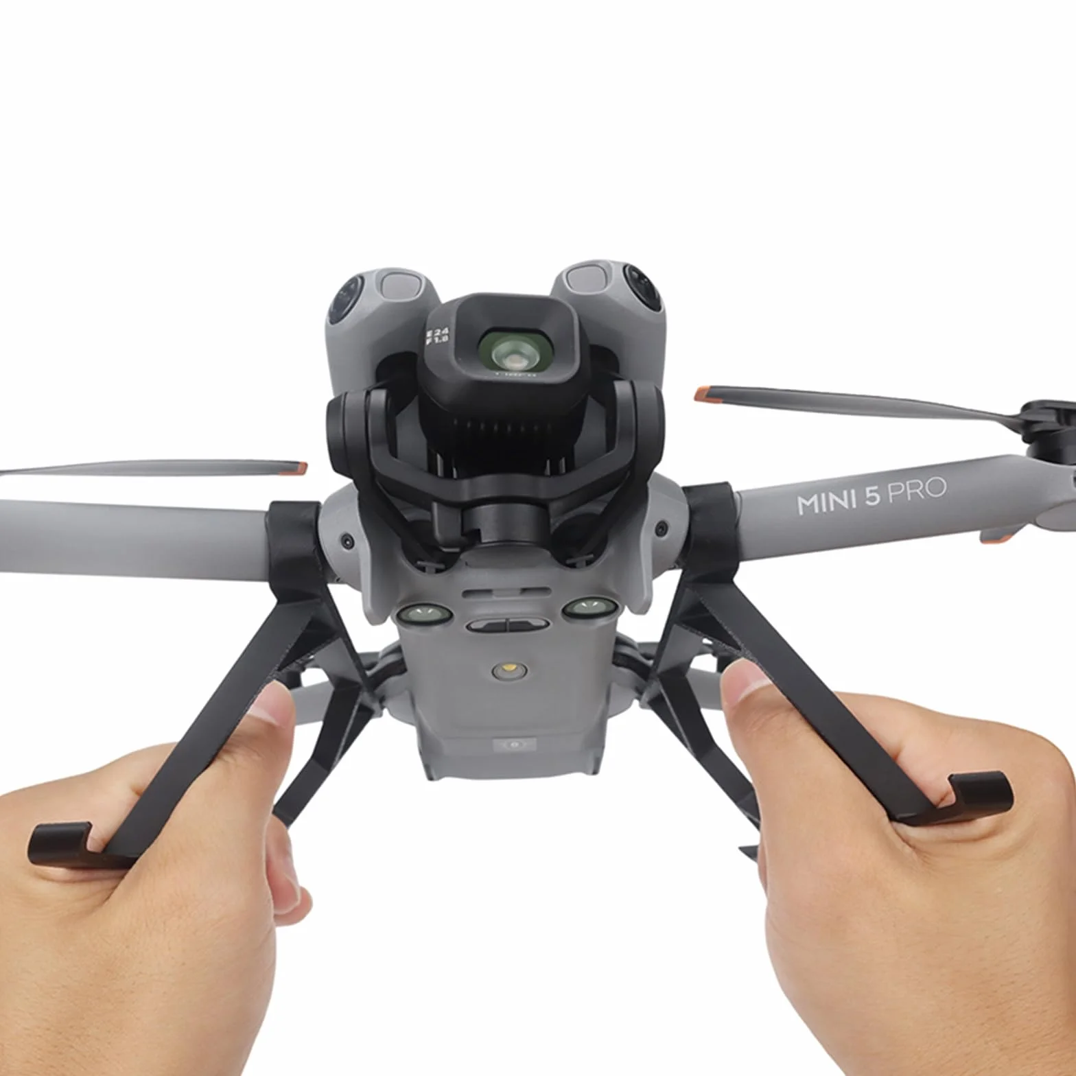 Carrello di atterraggio galleggiante per acqua Mini 5 Pro, kit di addestramento supporto galleggiante per accessori DJI Mini 5 Pro, treppiede per aumento altezza con supporto portatile per decollo