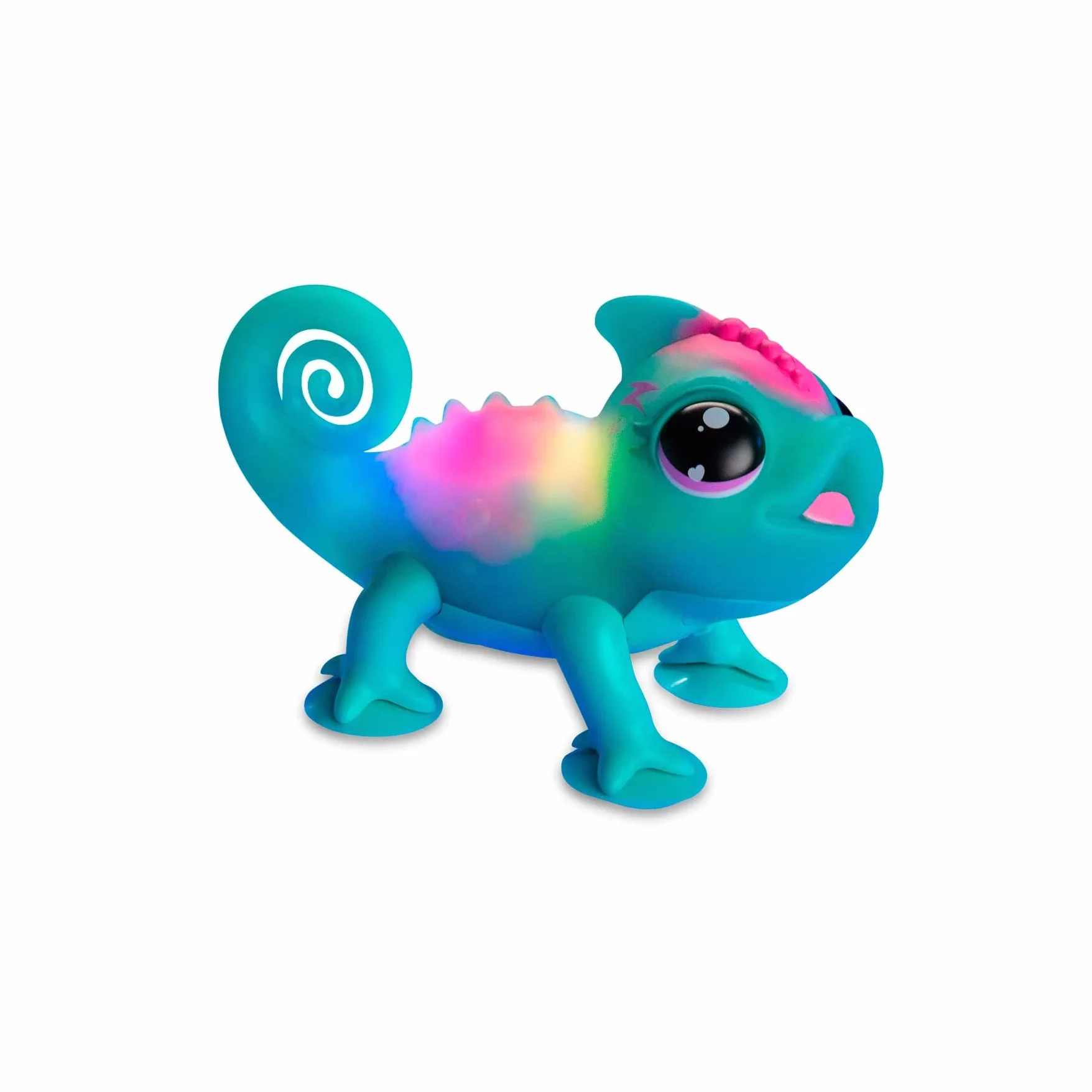 Giochi Preziosi Camaleonte - Little Live Pets, Sunny Camaleonte interattivo, con i piedini a ventosa, cambia colore in base all' umore, adora la musica, a partire dai 5 anni, LP200000