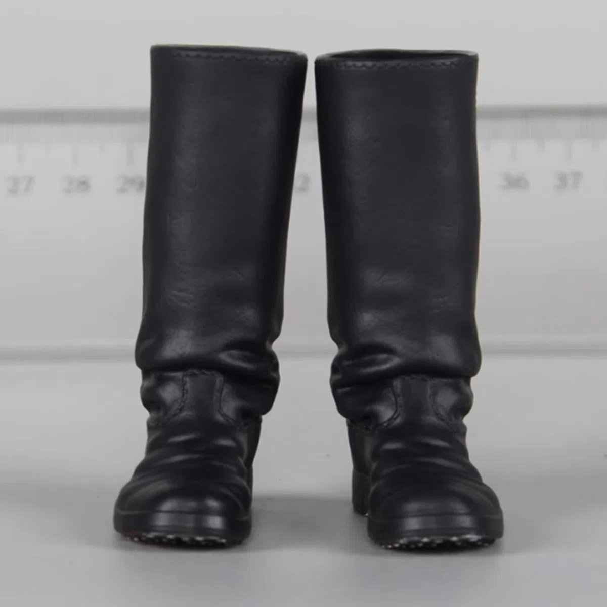 predolo Mini Stivali da Cavaliere Alti Fino al Ginocchio in 1:6, Scarpe da Bambola Casual retrò ed Eleganti, per Action Figure da 12 Pollici, Giocattolo, Nero