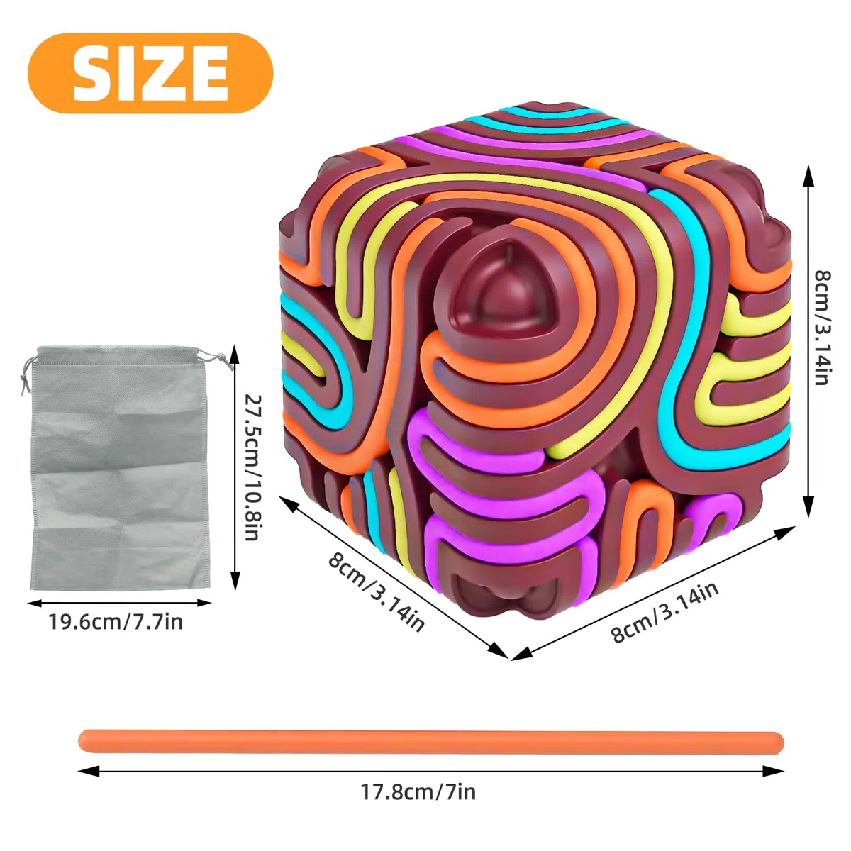 3D Sensorik Attività Sensoriale, Sensory Activity Board Silicone, Giocattolo in Silicone Bambini, Giochi da Viaggio Bambini 3 4 5 6 anni per ADHD Autismo con Borsa