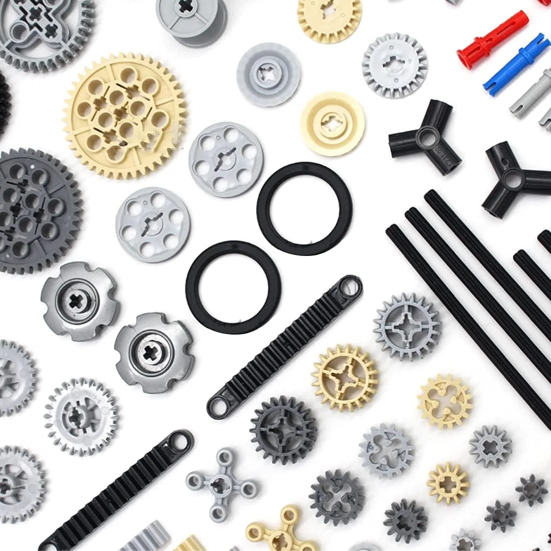 Technic Set di Ricambio - 116 Pezzi Gear Link, Compatibile con Parti Technic