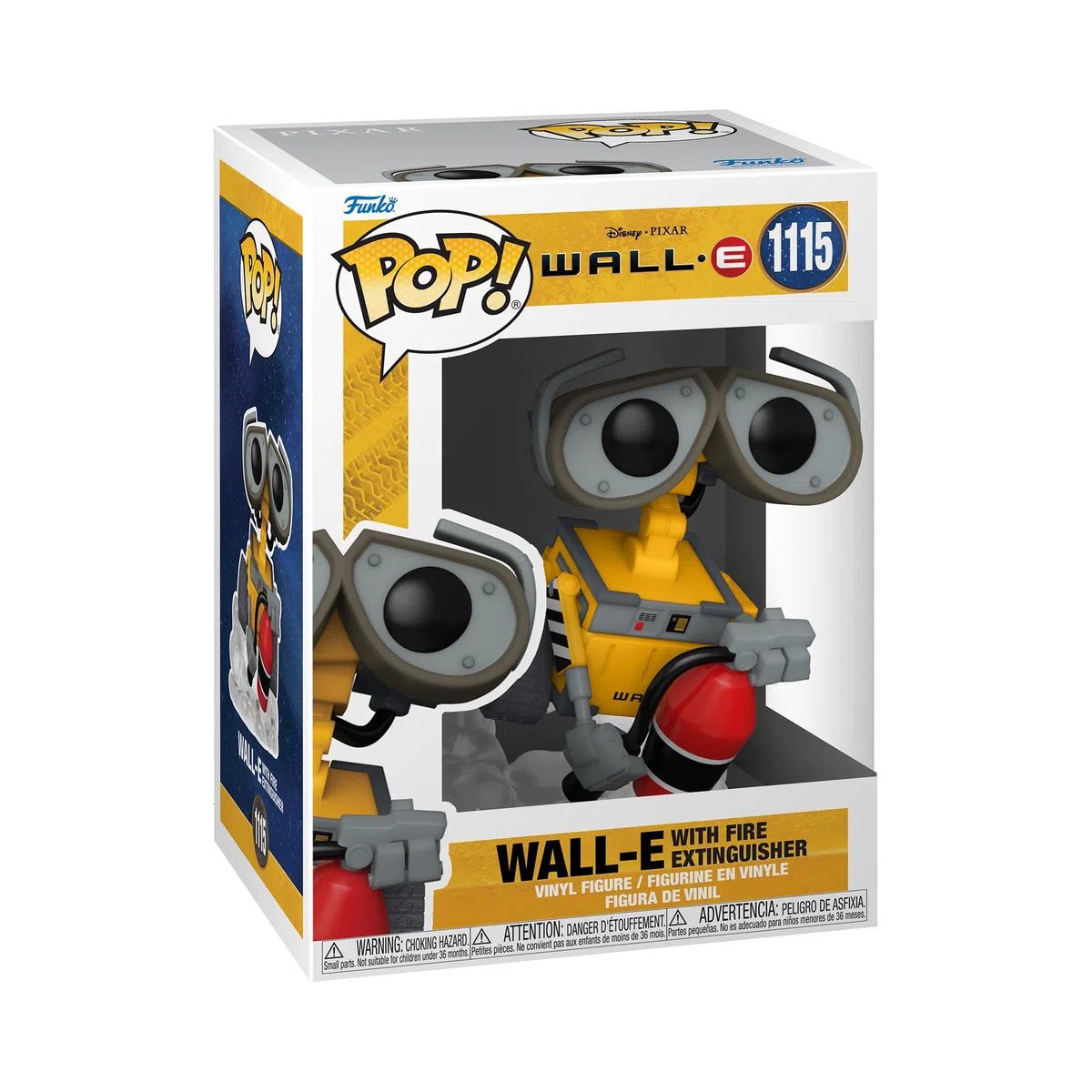 Funko POP! Disney: Pixar - Wall-E - Wall-E with Fire Extinguisher - Figura in vinile da collezione - Idea regalo - Prodotto ufficiale - Giocattoli per bambini e adulti