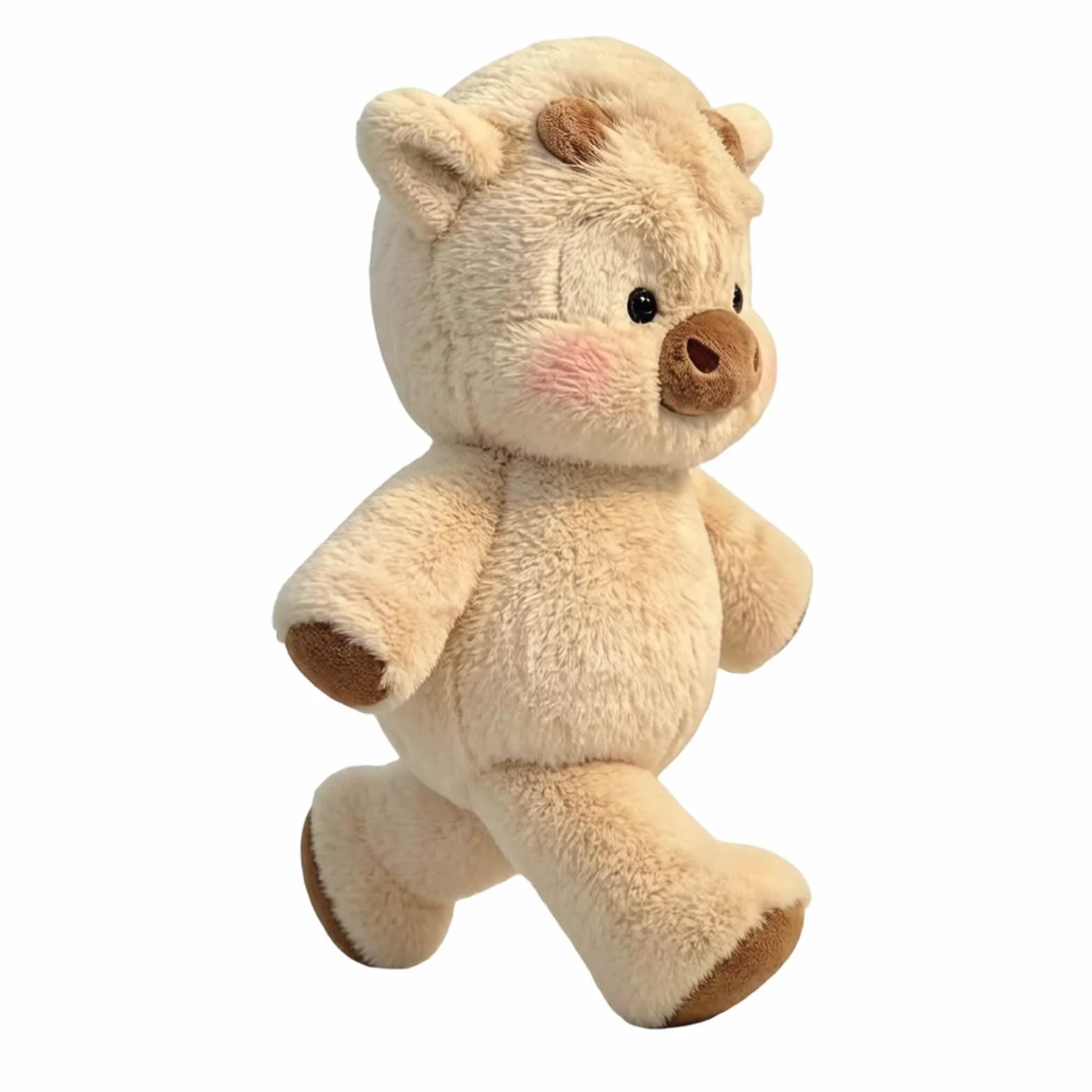 Peluche Che Corre- Peluche mucc a 45cm Cuscino Morbido E Soffice,Bambola Da Collezione A Forma Di Pecora In Stile Cartone Animato, Animale Di Pe luche Per Uomini, Donne, Bambini E Ragazzi