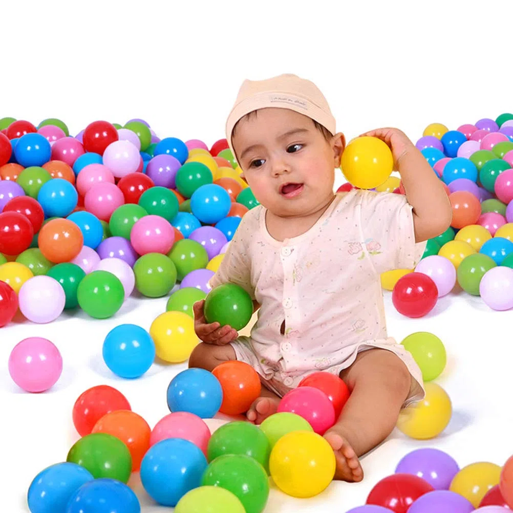 50/100 palline per il bagno di palline, palline da gioco in plastica per bambini, per piscine di palline, plastificanti pericolosi, palline, oceano, palla per bambini, colore casuale
