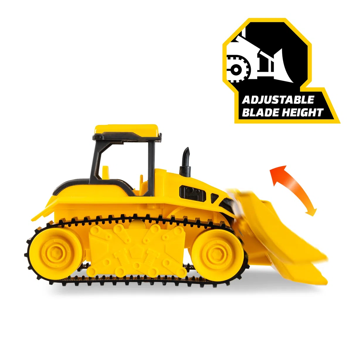 Tonka Basic Fun Mini Steel Classics Bulldozer - Costruzione in acciaio, parti funzionanti, luci e suoni realistici, design giallo vivido - perfetto per bambini dai 3 anni in su