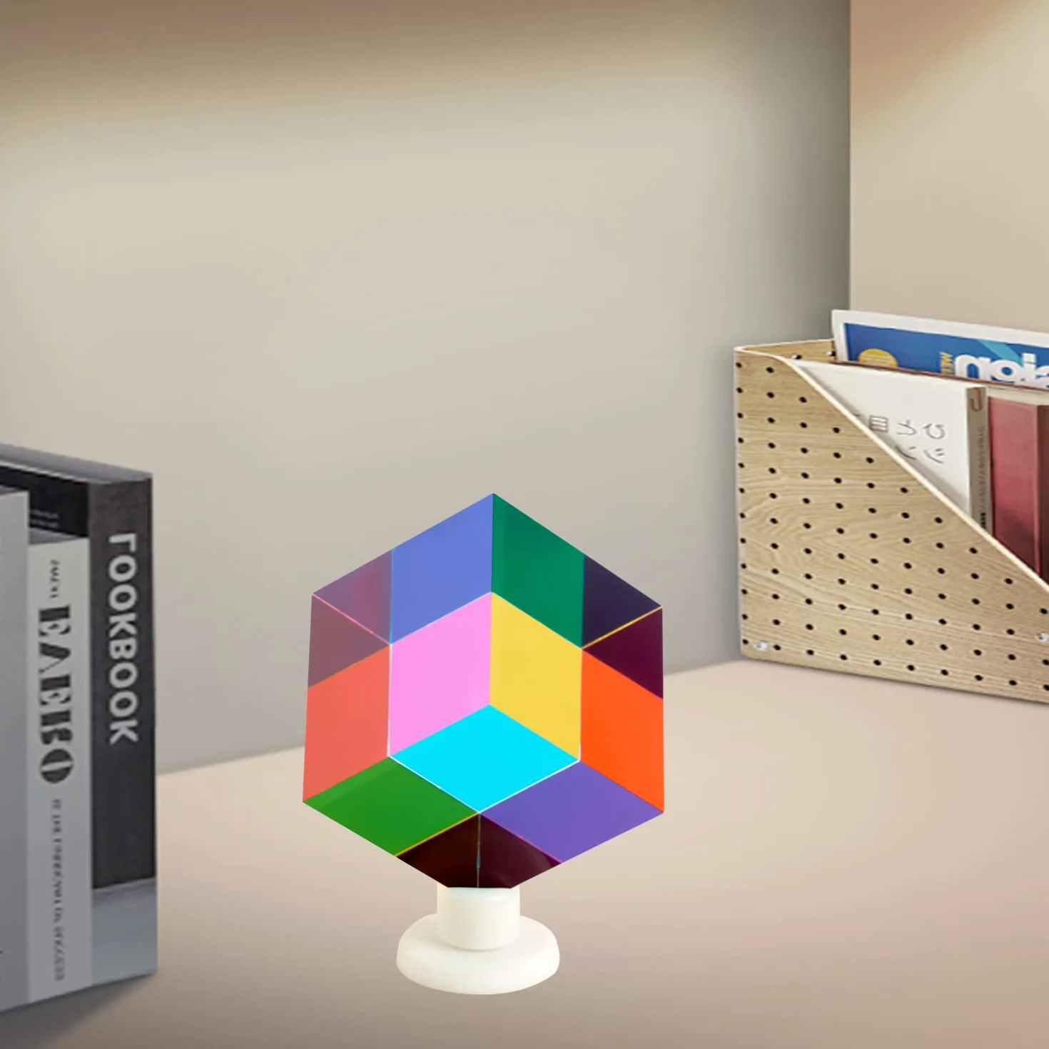 CMY Mixing Color Cube, Prisma cubo Acrilico da 60 mm (2.36 Pollici), CMYcube per Arredamento casa o Ufficio, Giocattoli STEM/Steam, cubo per l'apprendimento della Scienza…