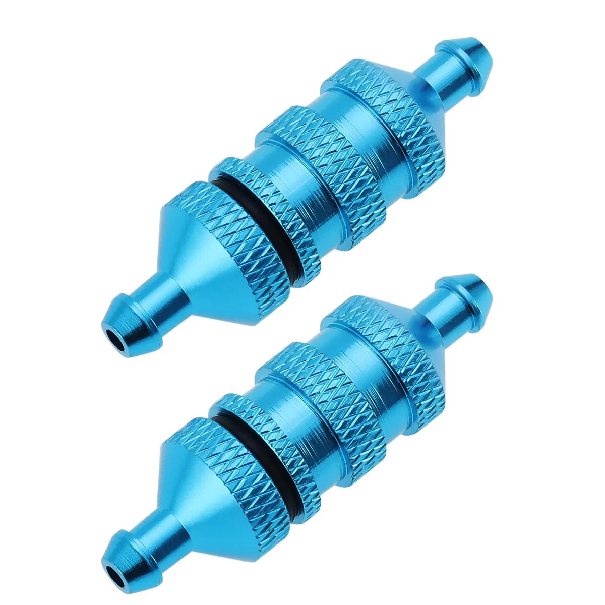 2 Pezzi RC Filtro Olio Combustibile In Lega Di Alluminio Per 1/8 1/10 Scala RC Modello Di Auto Pezzi Di Ricambio Modello Di Auto Accessorio RC Motore Filtro Carburante