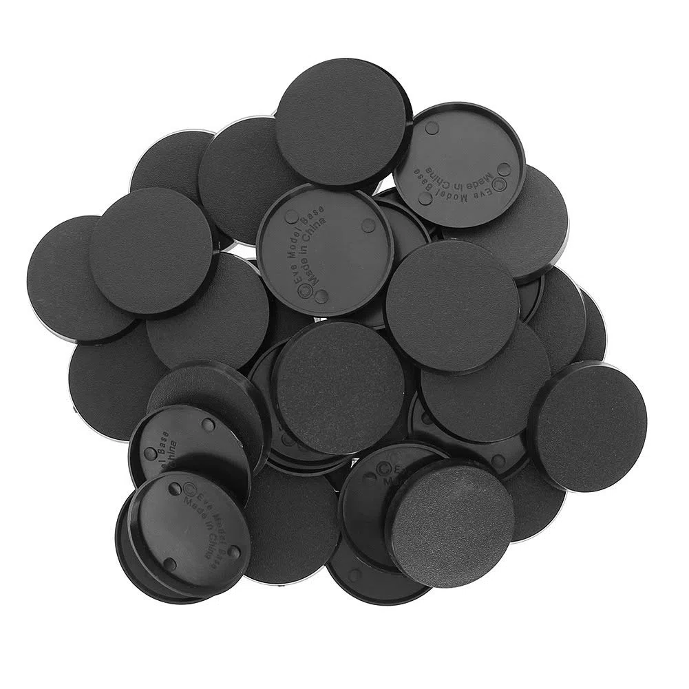 Evemodel 20pcs 40mm Basi di Plastica Giochi Da Tavolo Modello Basi 40mm per Wargames MB540