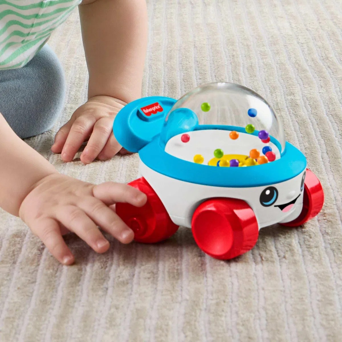 Fisher-Price Giocattolo Push-Lungo del Veicolo del Popper del Mais con Suoni per Neonati e Bambini