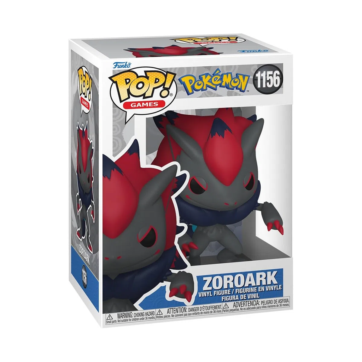 Funko POP Games: Pokemon - Zoroark - Figura in vinile da collezione - Idea regalo - Prodotto ufficiale - Giocattoli per bambini e adulti - Modello di figura per collezionisti ed esposizione