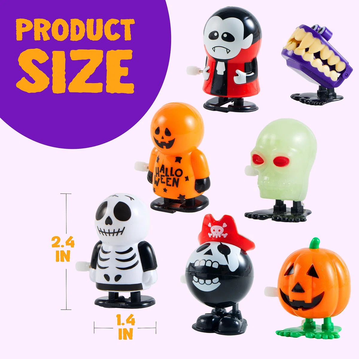JOYIN 12 Pezzi Giocattoli a Carica per Halloween Assortimento Goody Bag Riempitivo Rifornimenti Bomboniere Regalo (Confezione da 12 Pezzi)