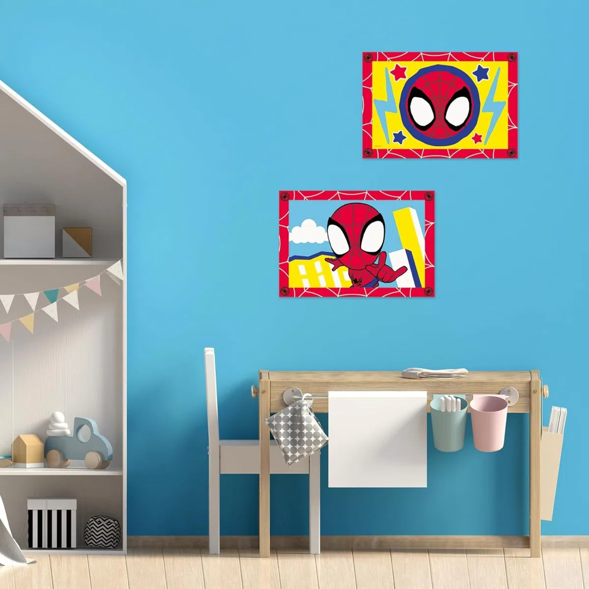 Ravensburger CreArt 5 Anni Junior: Spidey – Dipingere con i Numeri per Bambini 5+ Anni, Kit Pittura con 2 Tavole, Pennello Ergonomico e Colori Inclusi, 32 x 22 cm, Idee Regalo per Bambini 5 Anni