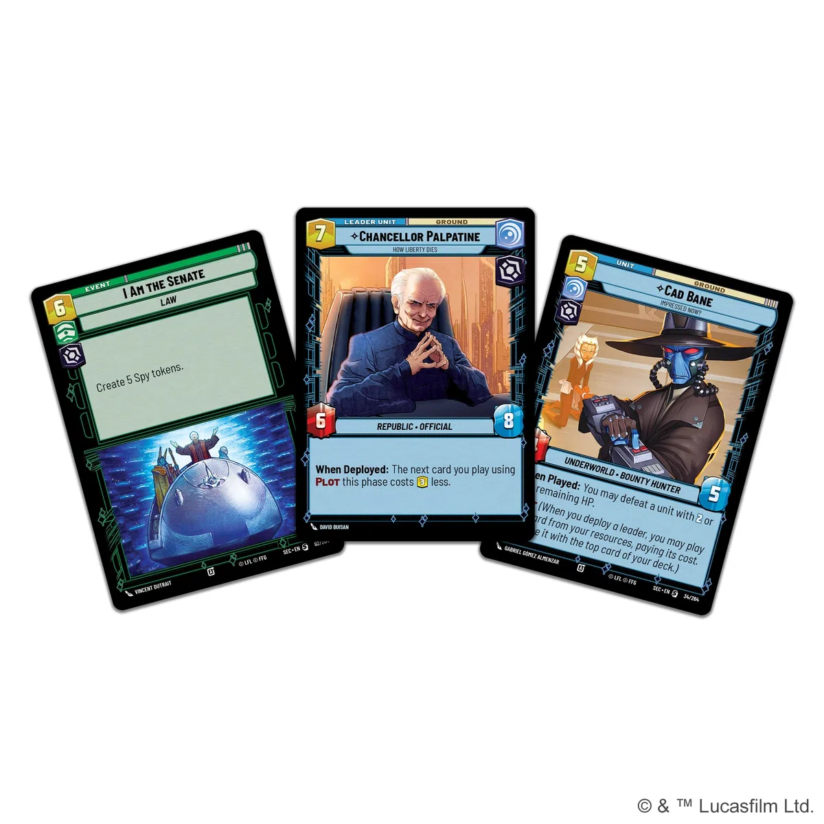 Asmodee Star Wars: Unlimited TCG Secrets of Power Chancellor Palpatine SPOTLIGHT DECK - Pre-Built 50-Card Ready-to-Play Deck with Booster Pack, Ages 12+, 2+ Players, 20 Minute Playtime
