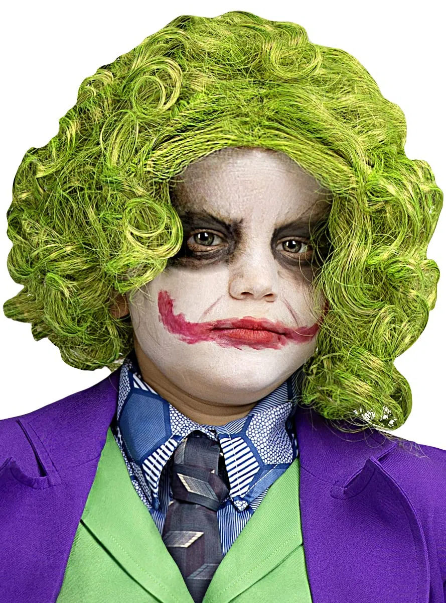 Funidelia | Parrucca di Joker Ufficiale per Bambino Supereroi, DC Comics, Cattivi - Multicolore, Accessorio per Costume