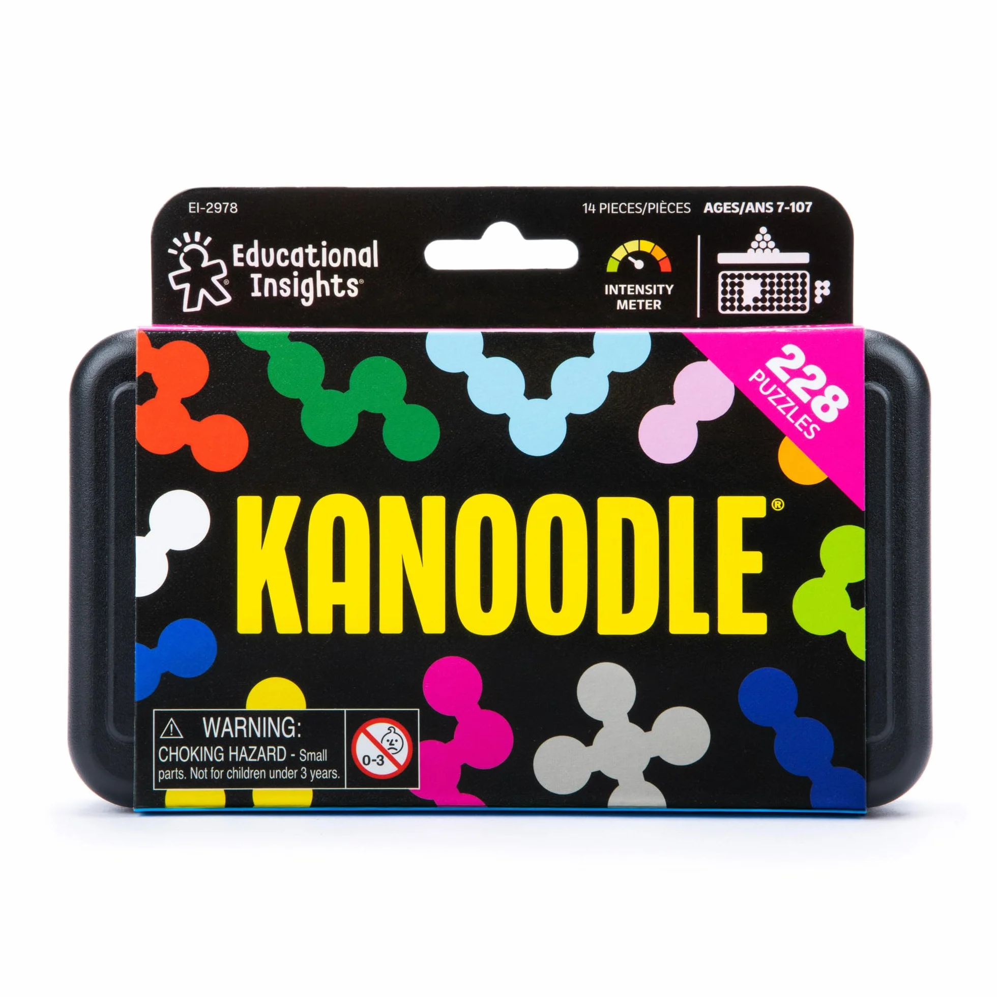 Learning Resources Kanoodle Puzzle Logico Multicolore 200 Sfide 12 Pezzi Gioco Portatile Bambini Dai 7 Anni STEM Ragionamento Spaziale Sviluppo Cognitivo