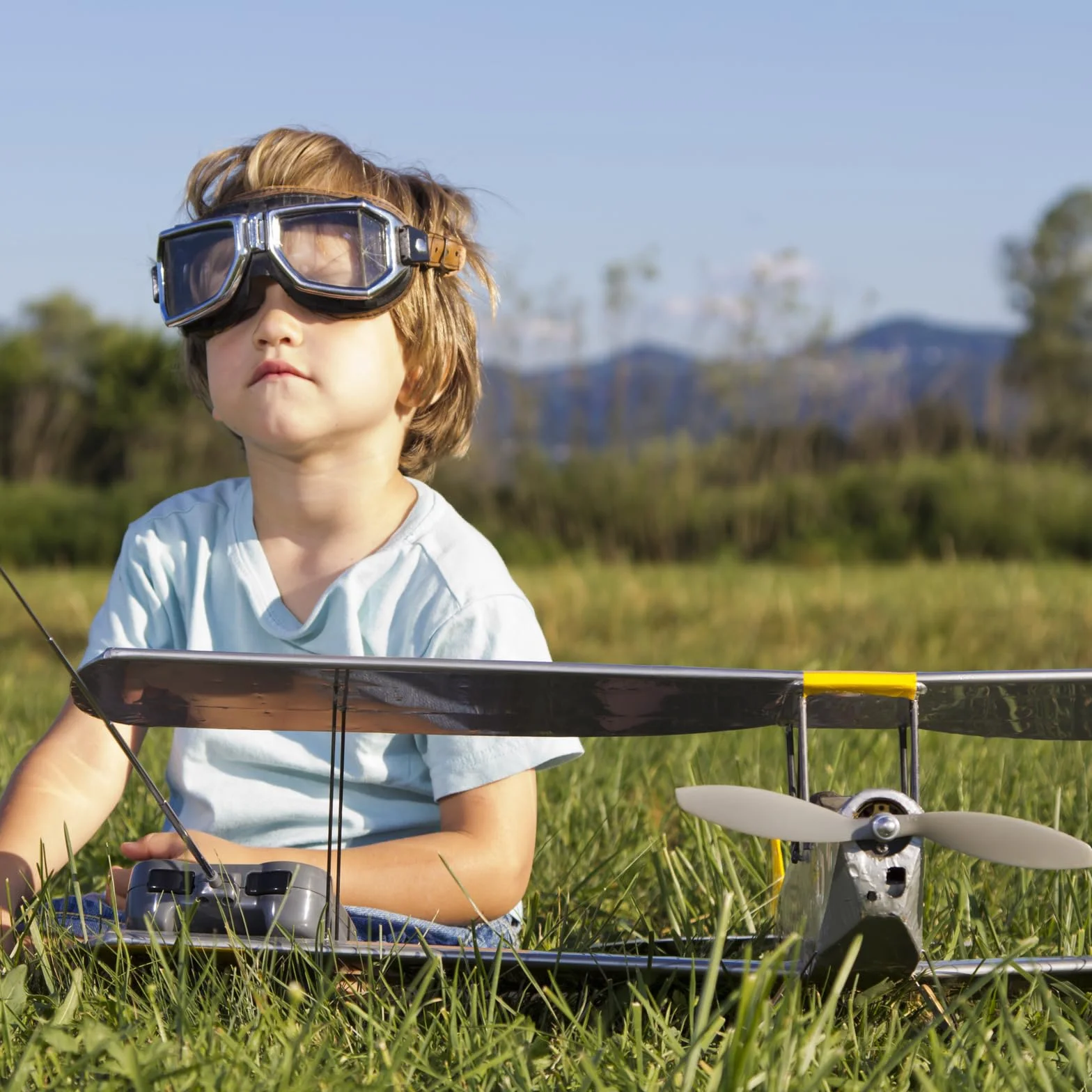 QUARKZMAN 6pz 5x5" Elica RC Eliche 2 Pale Grigie con Ring Adattatori per Sostituzione Elica RC Aeroplano Aereo