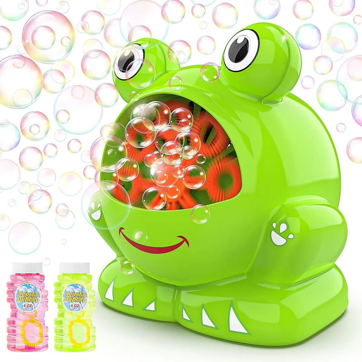 Macchina Bolle di Sapone Bambini Automatico Sparabolle di Sapone Matrimonio con 2 Bottiglie Liquido per Bolle Giocattoli Bambino Bambina 3 4 5 6 7 8 Anni Giochi Giardino Regalo Compleanno Bimbo Bimba
