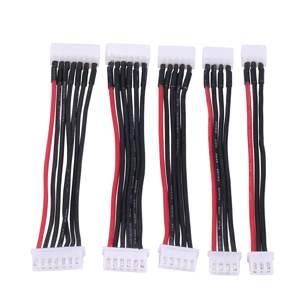 Cavo di prolunga della batteria al litio, Cavo di bilanciamento in silicone Cavo Connettore 10CM incluso 2S / 3S / 4S / 5S / 6S