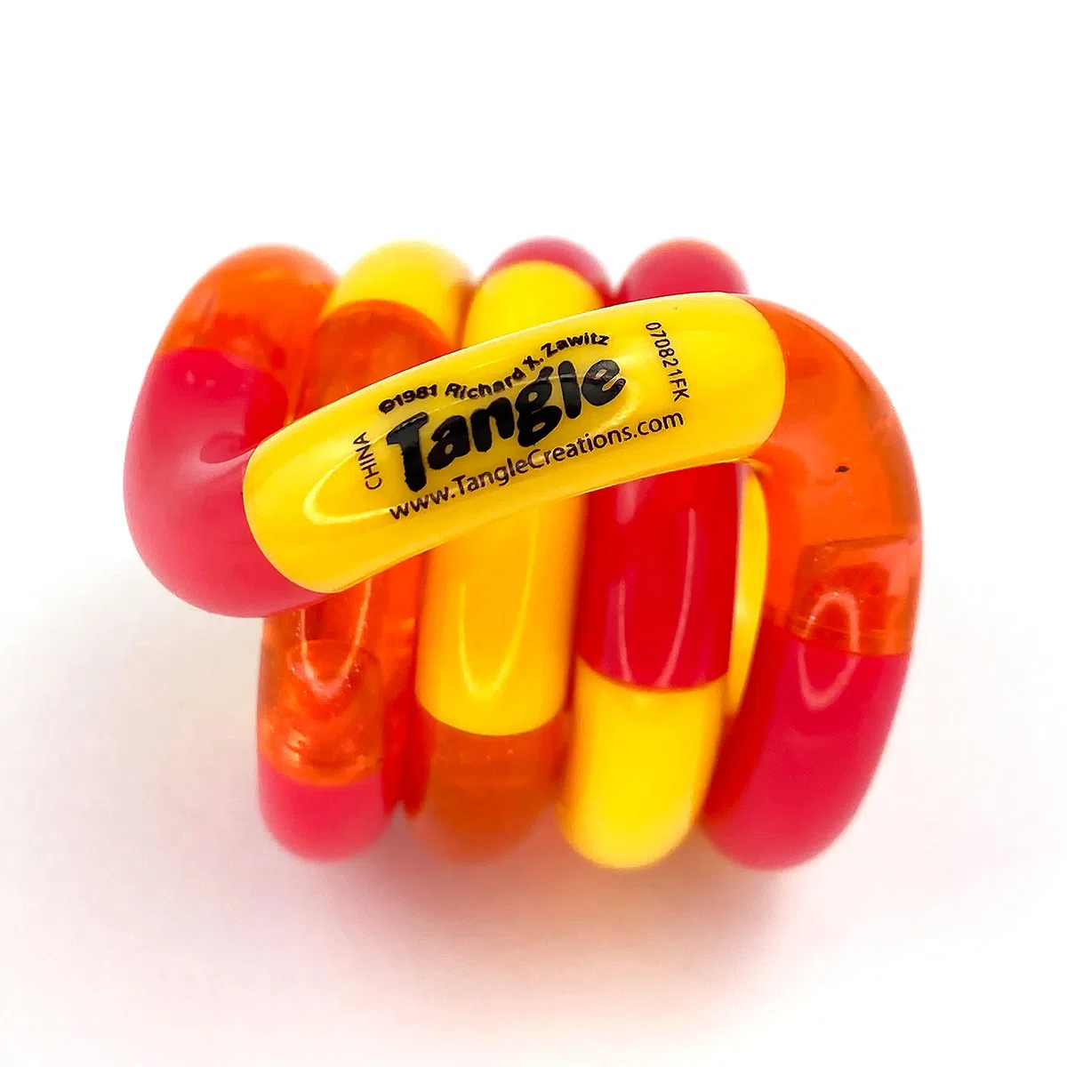TANGLE Jr Classic (ciliegia) - Genuine Fidget Toys sensoriale - Twisty Fidget Toy Tangle Fidgets per bambini e adulti - Fidget Toy per la scuola - Regalo per adolescenti e adulti