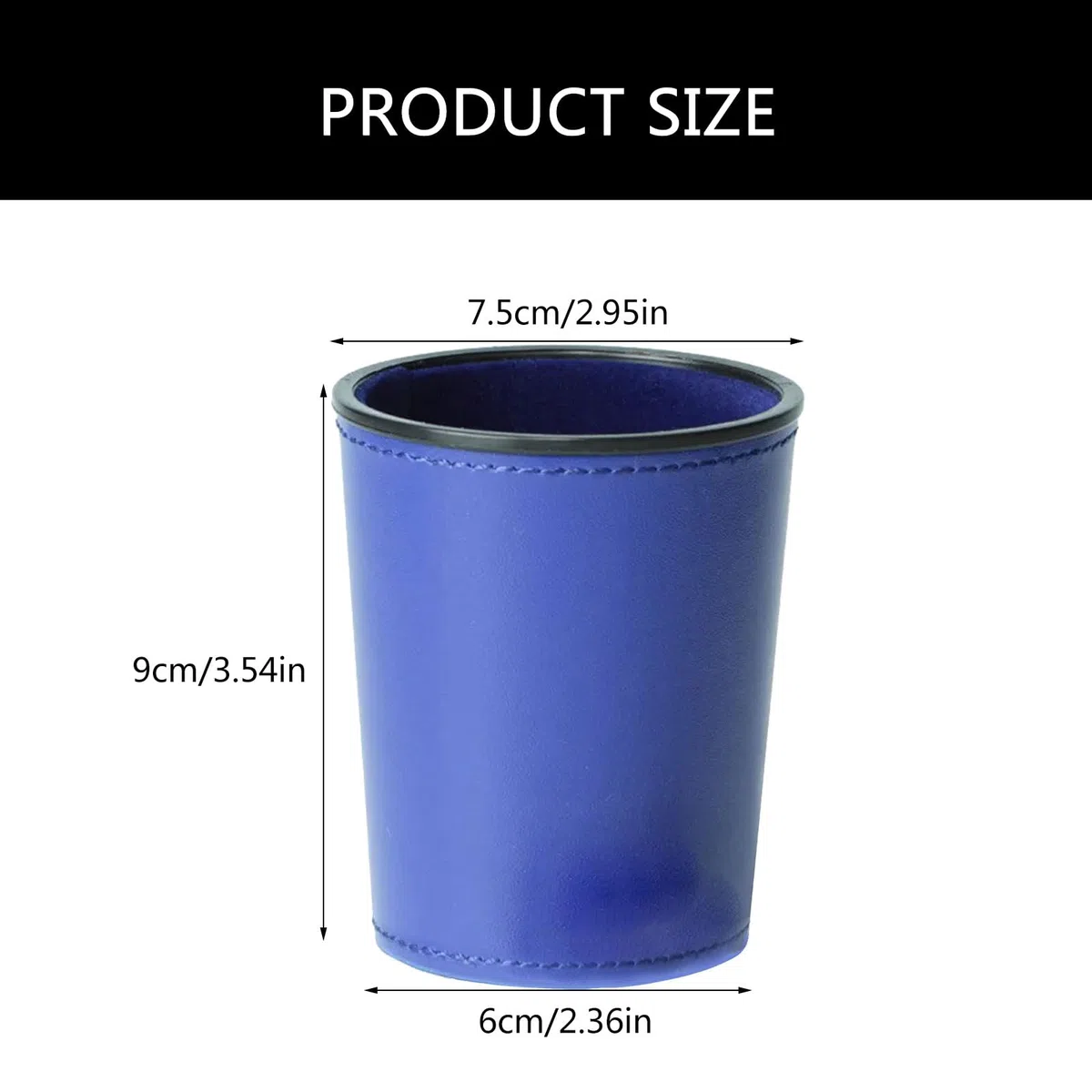 Flanella Interni Mute Dadi Tazze Gioco Da Tavolo Cuoio DELL'UNITÀ di elaborazione Dadi Tazza Silenziosa Shaker Cup per Party Club
