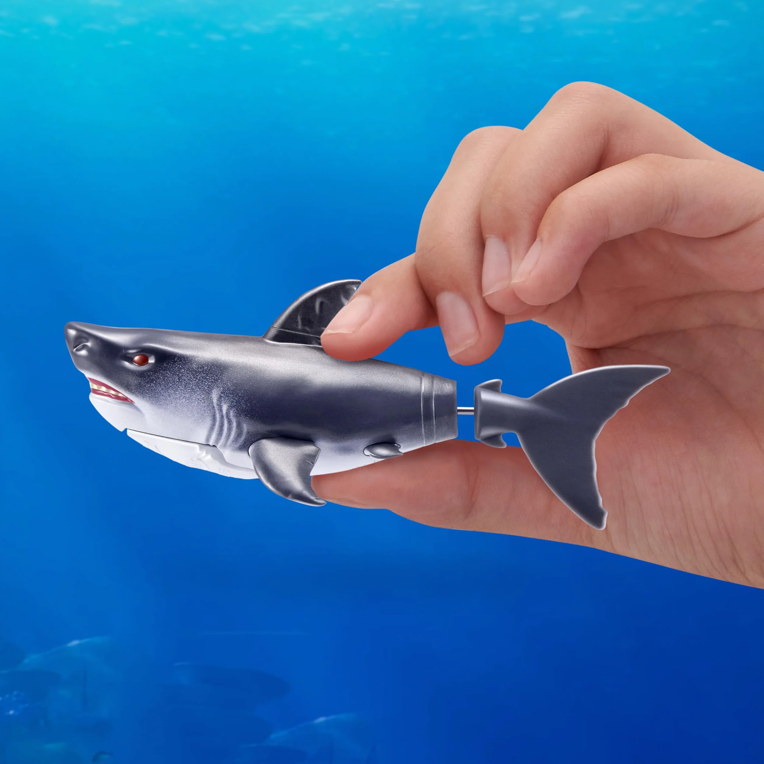 ZURU Robo Alive Water Activated Shark Confezione da 2 (Blue) Giocattolo Robotico da Bagno