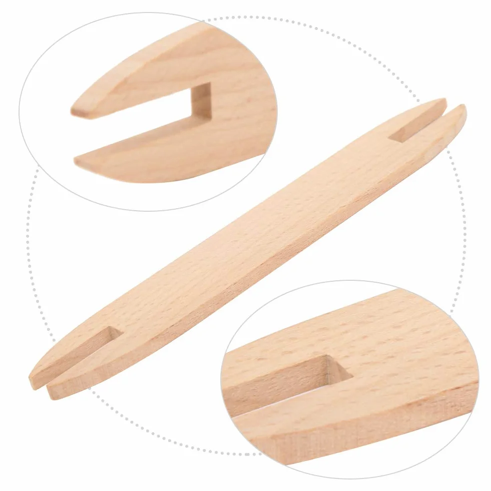 2 pezzi navetta per tessitura in legno, kit di strumenti per tessitura fai-da-te, navette in legno per tessitura bastoncini per artigianato a maglia fai-da-te
