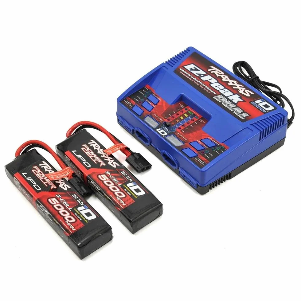Traxxas - Caricatore 2990 interno ai polimeri di litio, nichel-metallidruro ai polimeri di litio, 500-500 mA, 100-240 V, nero, blu, rosso