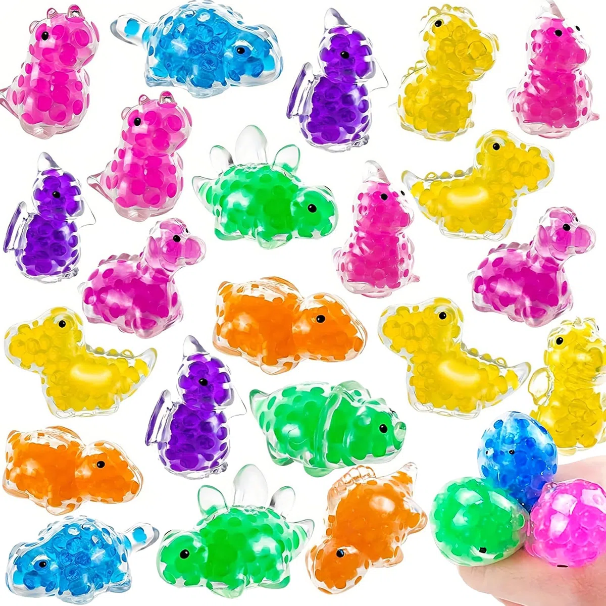 Ainiv 24PZ Squishy Piccoli Gadget Compleanno Bambini, Kawaii Giocattoli Sensoriali, Antistress Fidget Toys, Mini Giocattoli Antistress da Spremere Morbidi, Regalo di Natale, Regalini Fine Festa