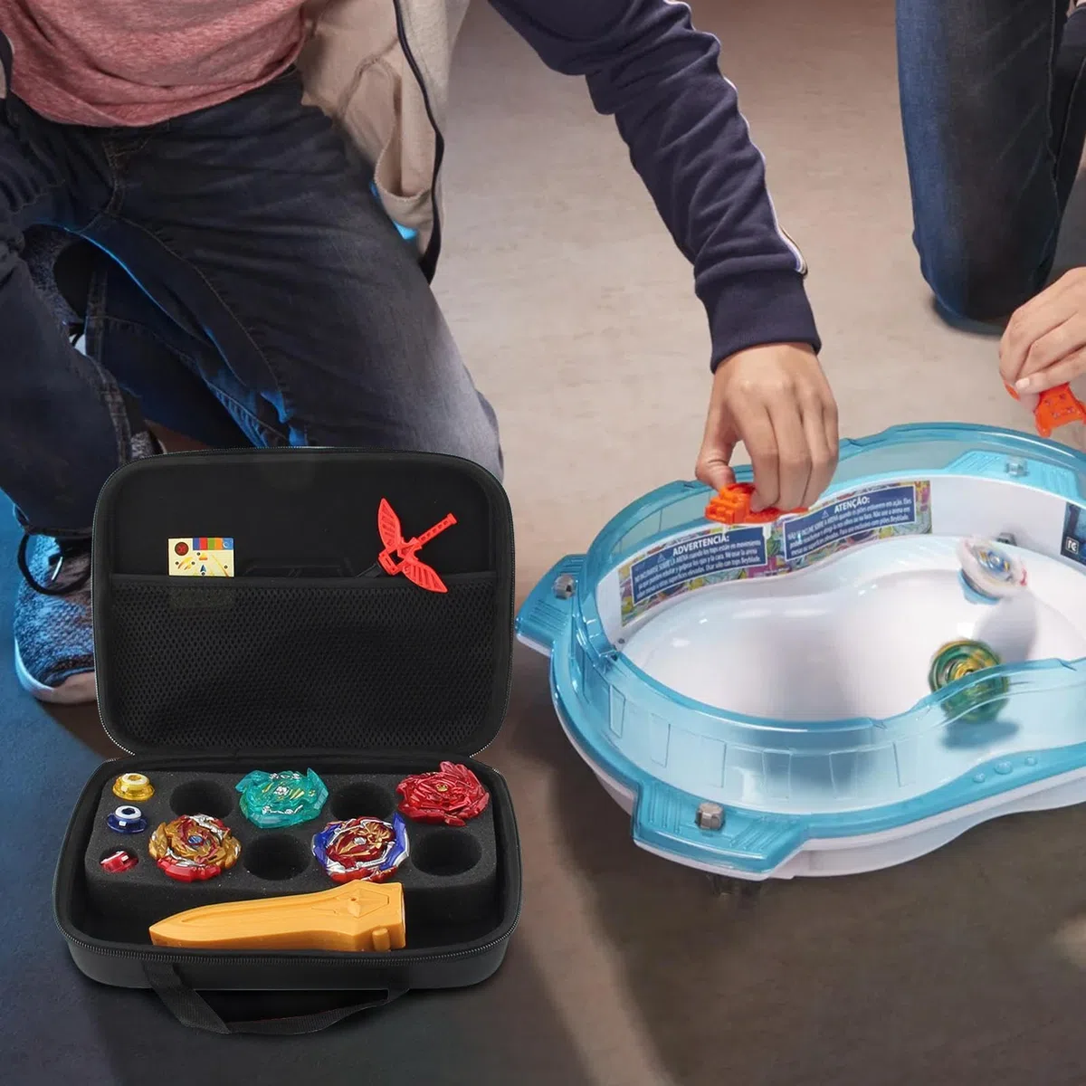 Gyro Storage Bag with Compartments, Gyro Collection Storage Box, Gyro Box with Dividers, Portable Case for Gyro Toys, Gyro Accessories Storage Case, Gyro Toolbox for Storage Box