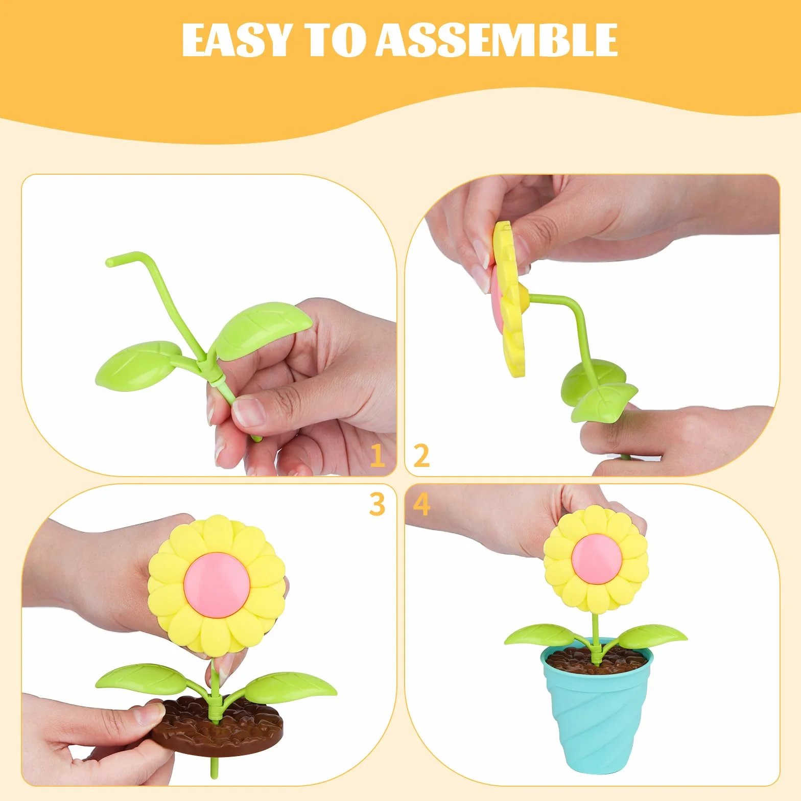 24 Pezzi Giochi per Bambini con Adesivi, Set di Giardino per Bambini, Annaffiatoio, Pala, Rastrello