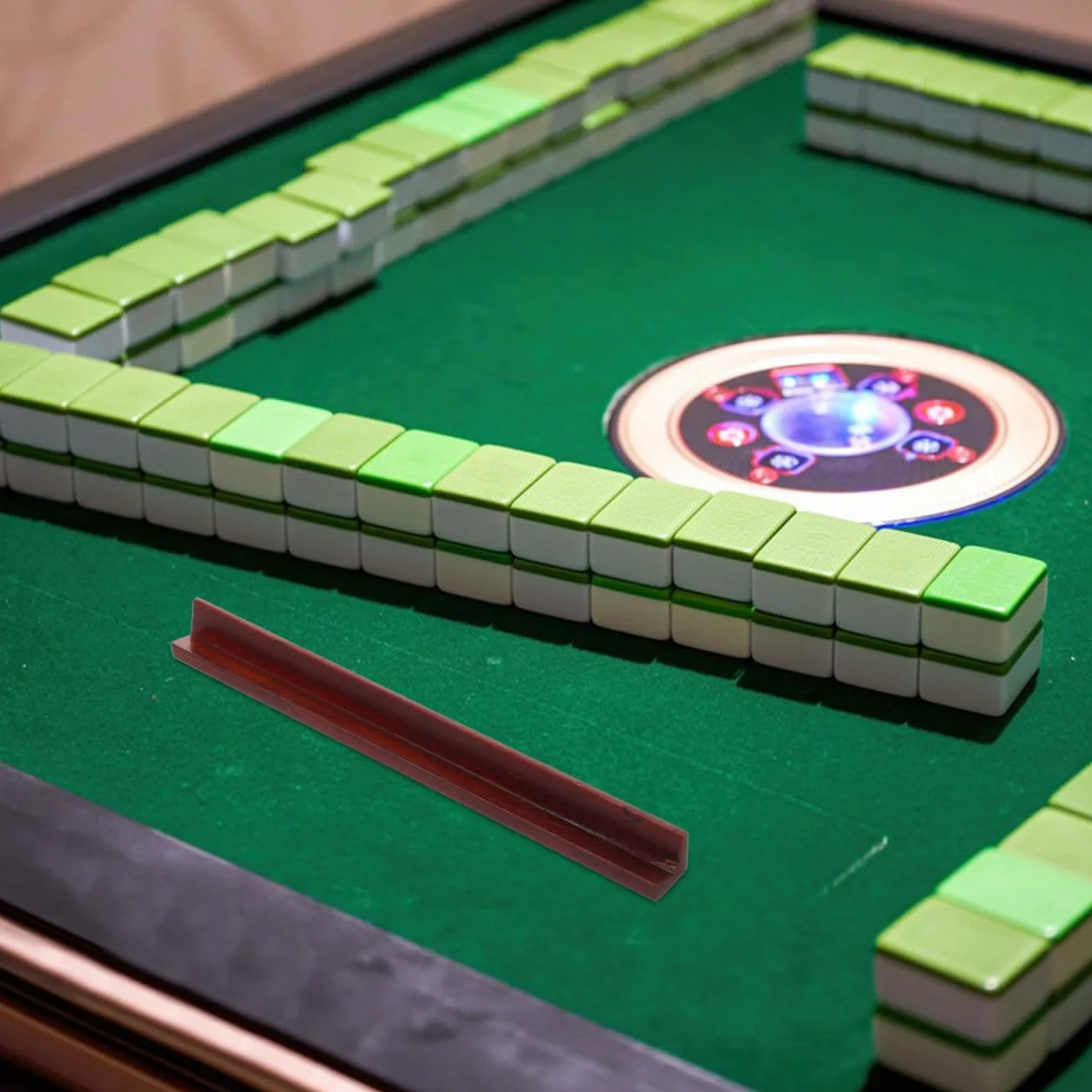 PRETYZOOM Righello Mini Mahjong in Legno per Piastrelle Mahjong Americano 9,06x0,79x0,71 in, Antiscivolo & Preciso per Organizzazione Rapida delle Tessere, per Viaggi, Giochi da Tavolo e Famiglia