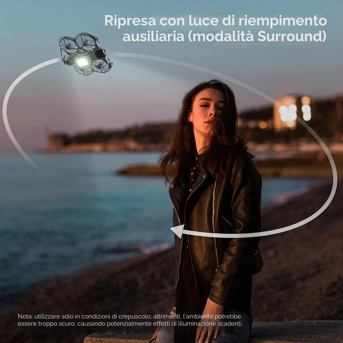 STARTRC Neo 2 - Carrello di atterraggio illuminato, illuminazione notturna/aumento dell'altezza per accessori DJI Neo 2