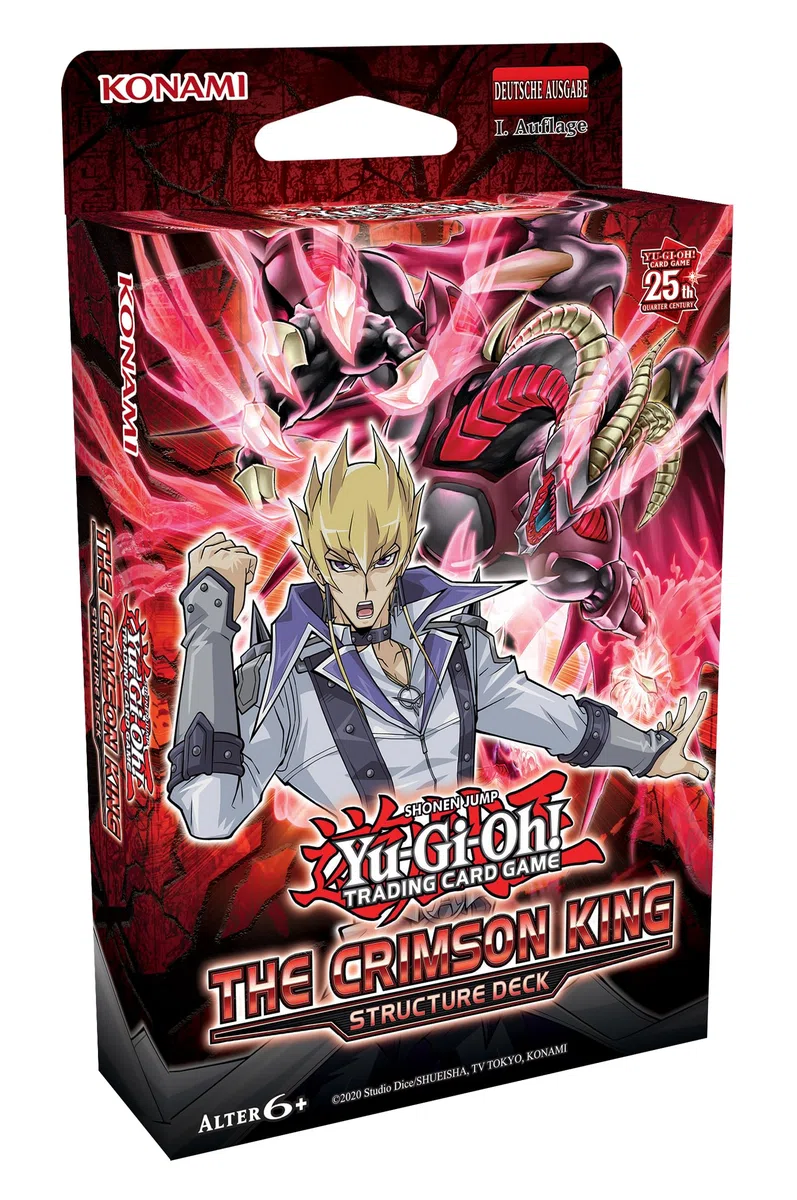 Yu-Gi-Oh! TRADING CARD GAME Crimson Crimison King Structure Deck Edizione tedesca, rosso