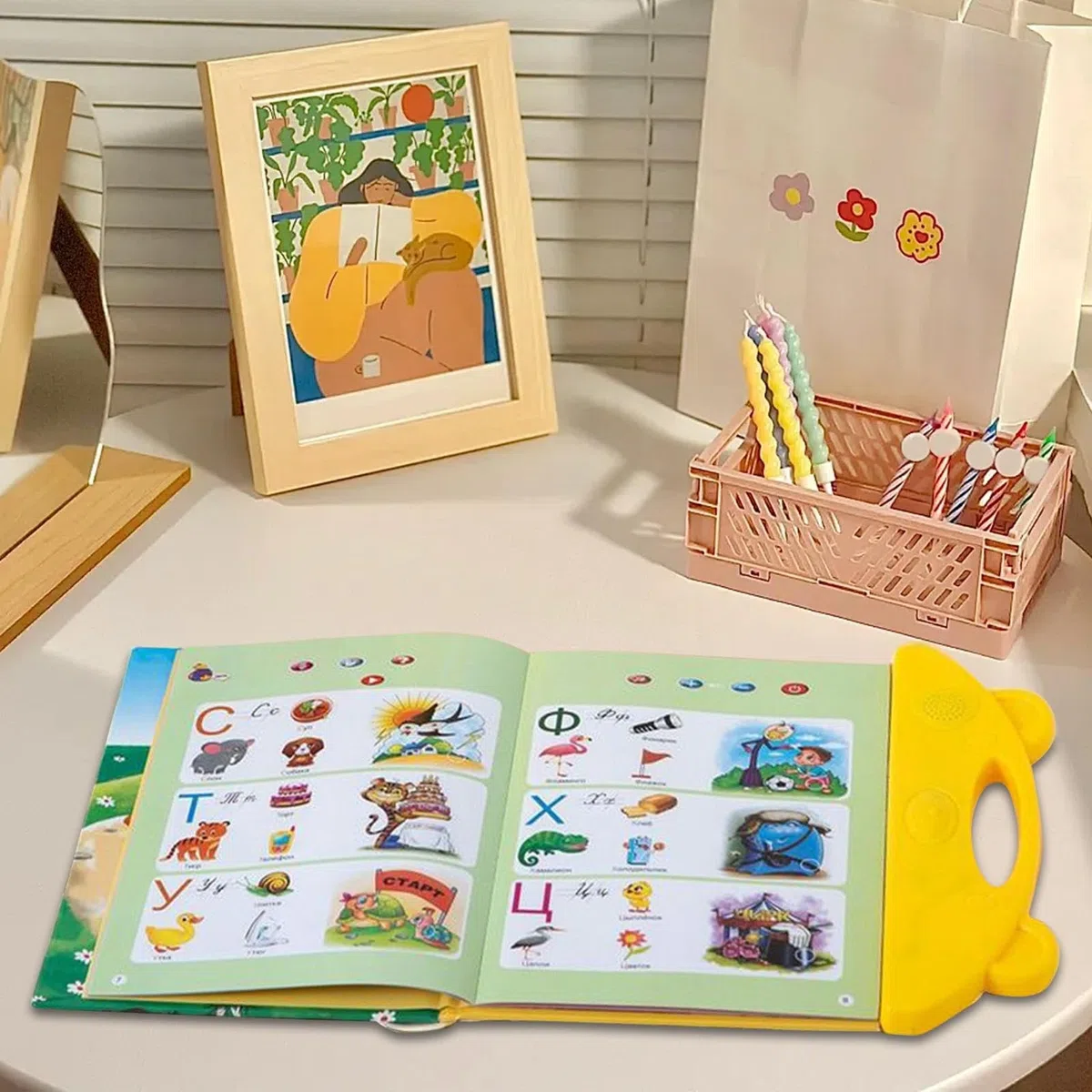 Libro Parlante Russo - Giocattolo Sonoro Educativo - Giochi Interattivi di Sviluppo per Bambini in Età Prescolare Principianti Educatori Appassionati Linguaggio Ragazzi e Ragazze