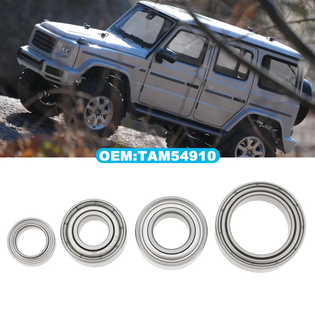 Confezione da 22 cuscinetti completi compatibili con Ta-miya CC-02 Chassis Sostituire OEM TAM54910 RC cuscinetti a sfera 850 1150 1260 1510