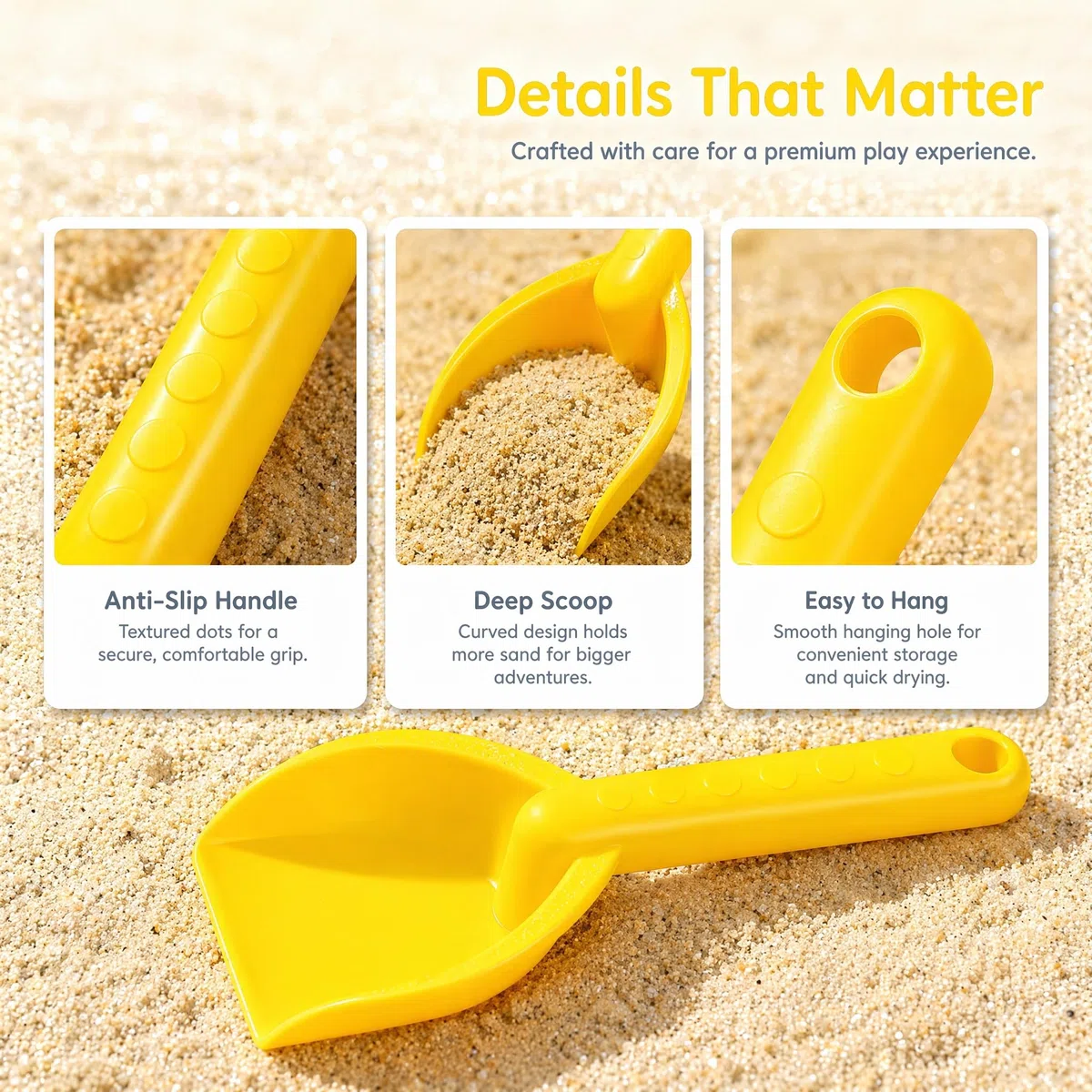 Amosfun Set 10 Pale Da Spiaggia Per Bambini 7 Pollici in Plastica Colorata Giocattoli Da Spiaggia Per Scavo E Giochi All'Aperto