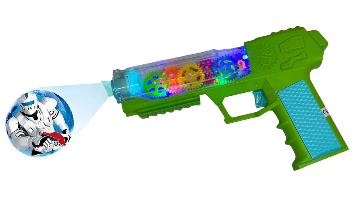 Pistola Giocattolo con Luci e Suoni Effetti Sonori e Proiettore Pistola Giocattolo Luci e Suoni Pistola Gioco per Bambini Fucile Giocattolo Mitra Gioco con Luci e Suoni Mitragliatrice Giocattolo