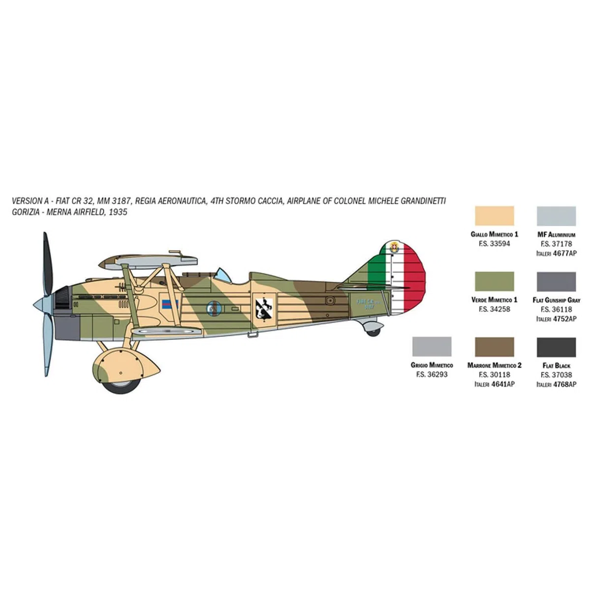 Italeri - 1438 CR 32 Freccia, Scala 1:72, Plastic Model Kit, Modello in Plastica da Montare, Modellismo
