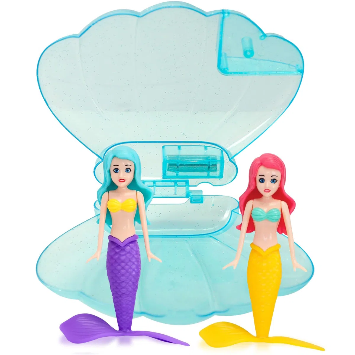 2 Pezzi Sirena Immersione Giocattoli con Conchiglia Blu,Sinkers Sirena per Bambini Piscina Giocattoli,Sirene Bagno Giocattolo Nuoto per Ragazze Gioco Subacqueo Addestramento Giocattoli D'acqua