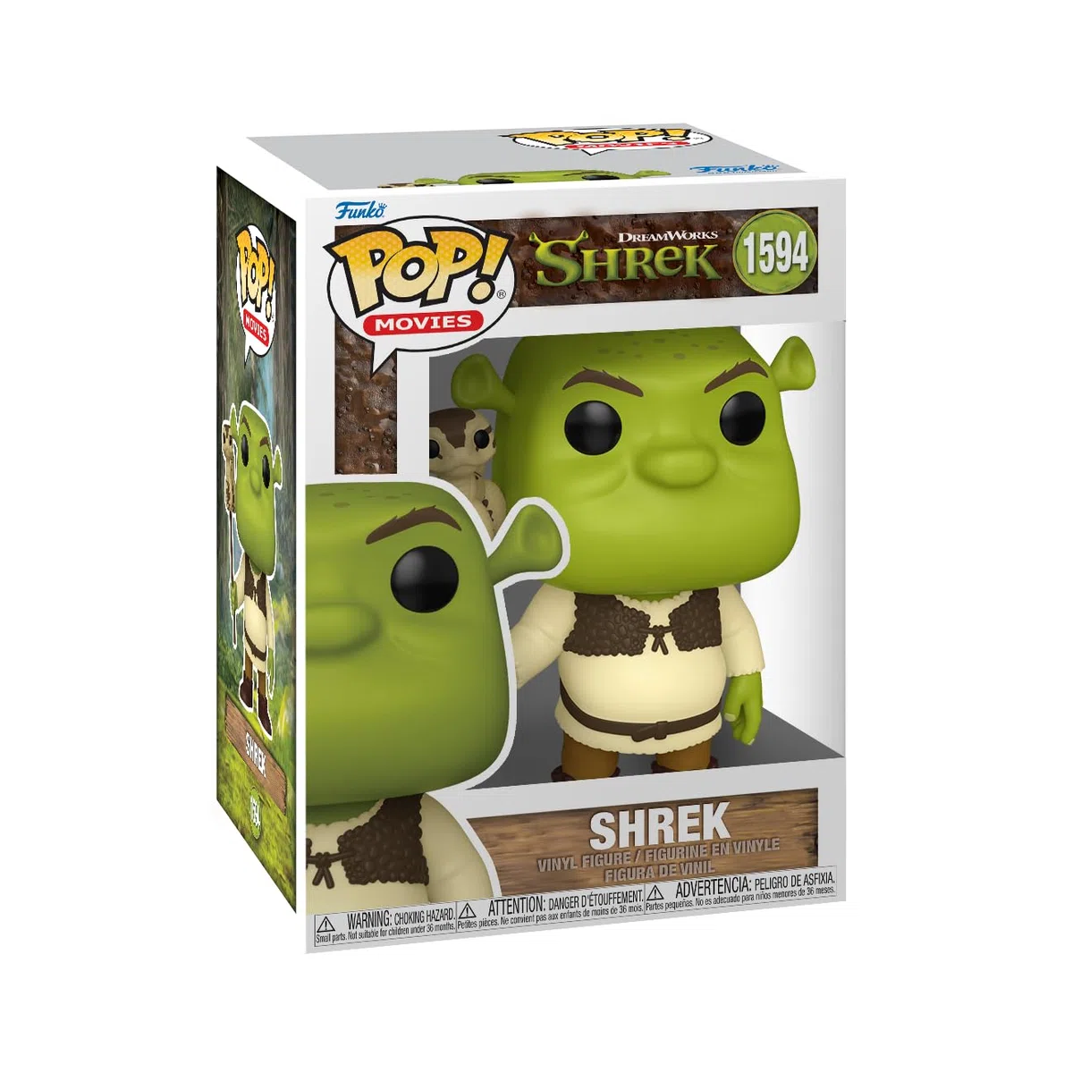 Funko Pop! Movies: Shrek Dream Works 30th - Shrek With Snake - Figura in Vinile da Collezione - Idea Regalo - Merchandising Ufficiale - Giocattoli per Bambini e Adulti - Movies Fans