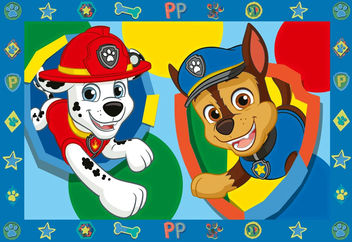 Ravensburger CreArt 5 Anni Junior: Paw Patrol – Dipingere con i Numeri per Bambini 5+ Anni, Kit Pittura con 2 Tavole, Pennello Ergonomico e Colori Inclusi, 32 x 22 cm, Idee Regalo per Bambini 5 Anni