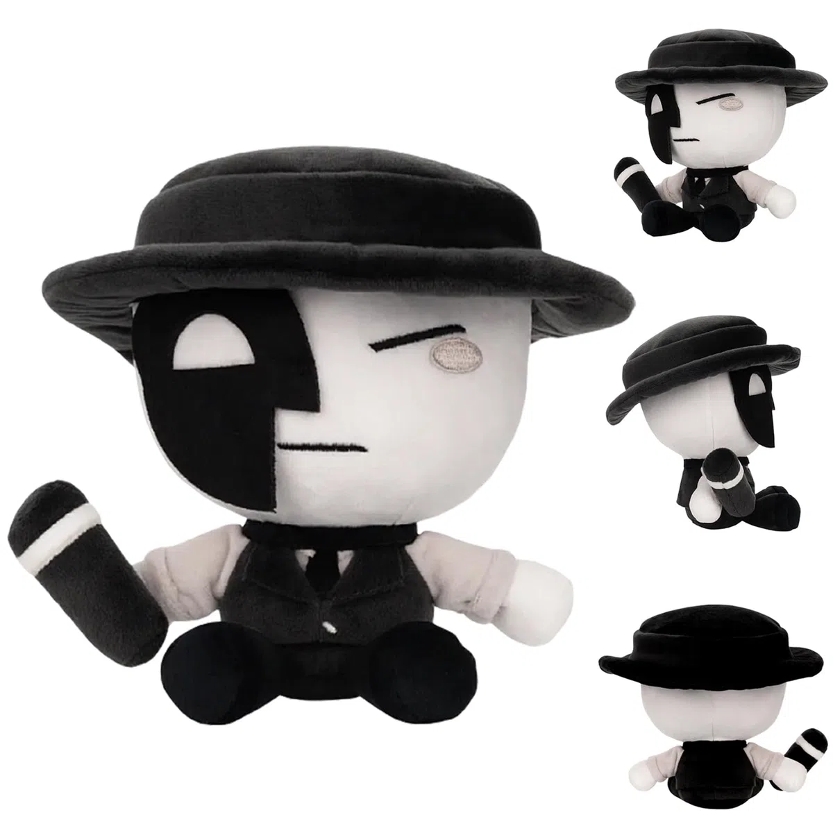 Die of Death Plush Toy, Artful da Death Peluche, Peluche Artful from Die of Death, Peluche Artful Die of Death, Mafiaso Peluche, Morbido Pupazzo da Collezione dal Gioco Die of Death, Regalo per Fan