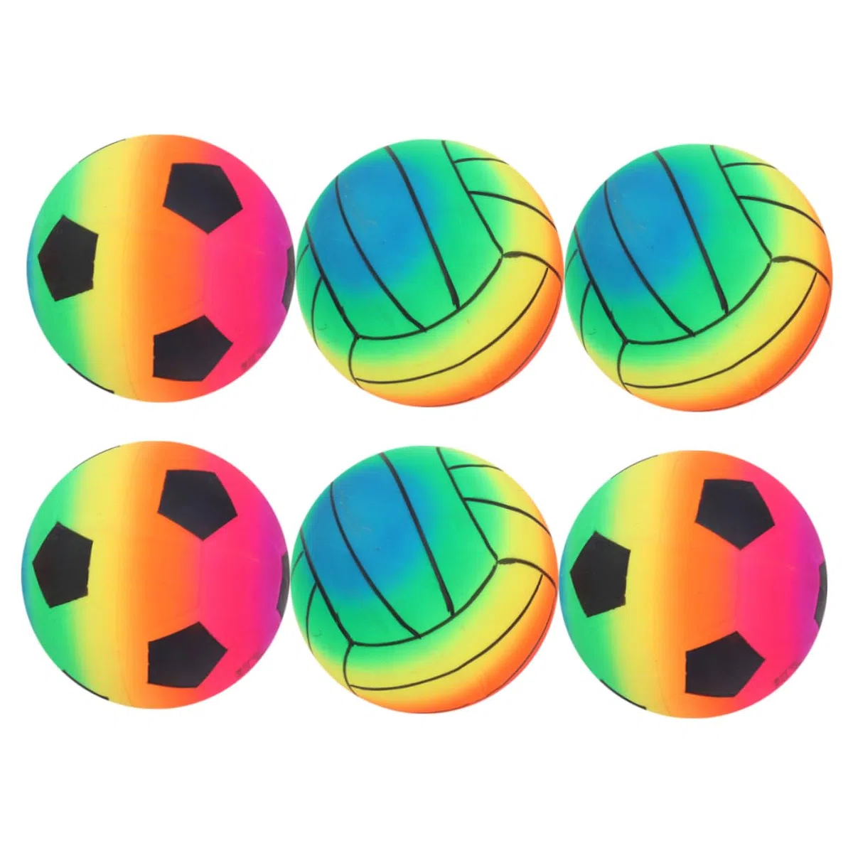 BESPORTBLE 6 Palloni Da Spiaggia Gonfiabili in Pvc Colorati Per Bambini E Adulti Giochi All'Aperto Piscina Spiaggia Giardino Feste