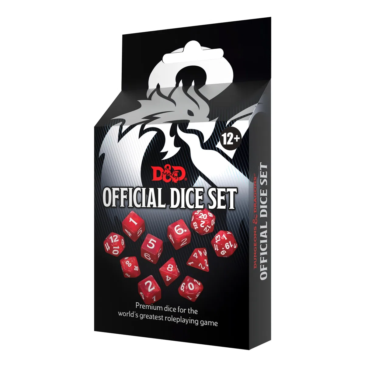 Dungeons & Dragons - Set di dadi ufficiali: Set di dadi per giochi di ruolo in plastica poliedrici