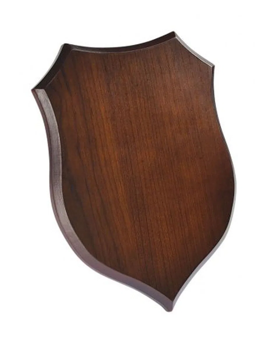 Varotto & Co. Crest Scudo MDF Colore Noce Cod.EL35187 cm 18x1,5x25h Lucido Marrone
