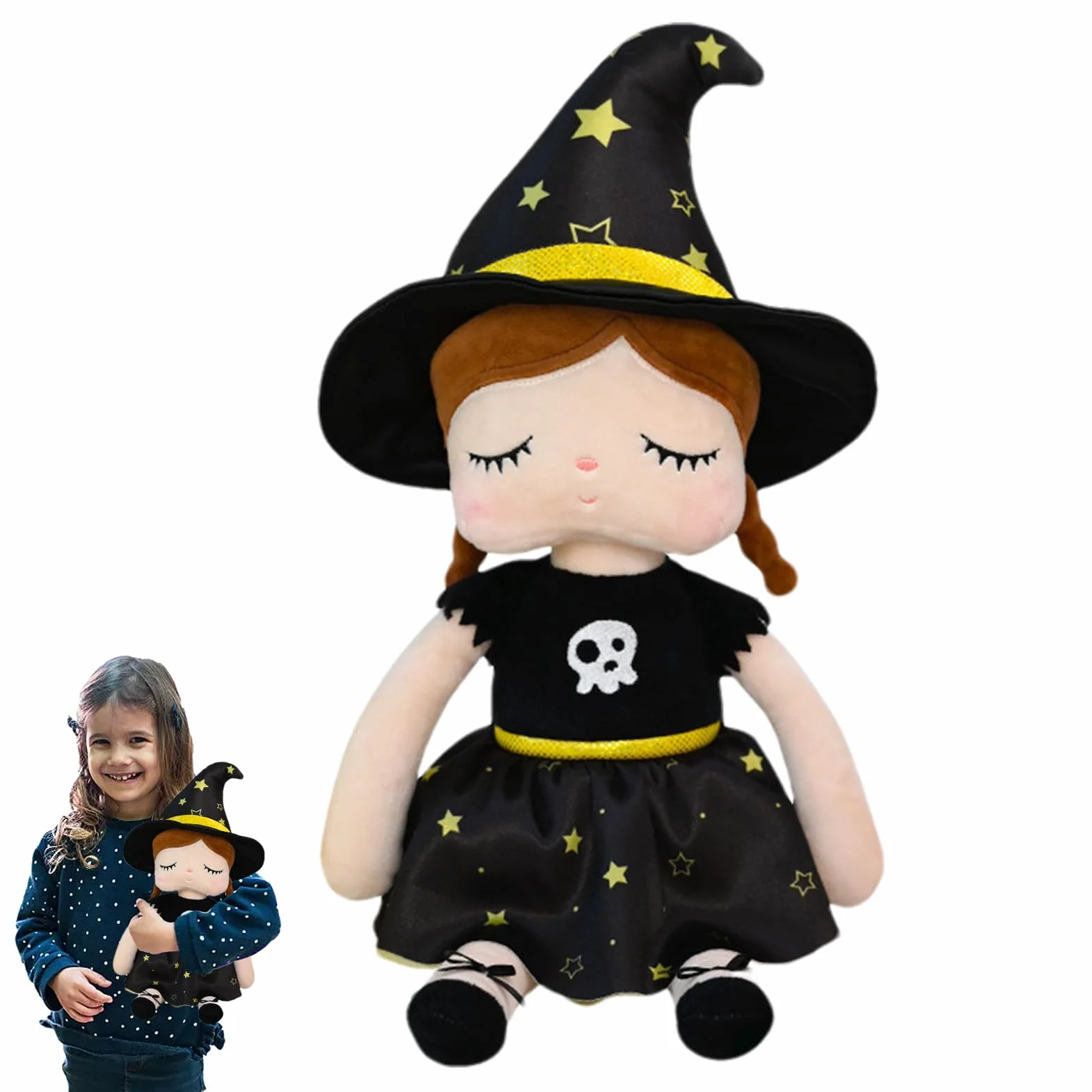 Generico Bambola, Bambola Morbida, Figure Morbide Festive per Decorazione Bambini Casa Halloween Interni Giochi Scrivania Arredamento